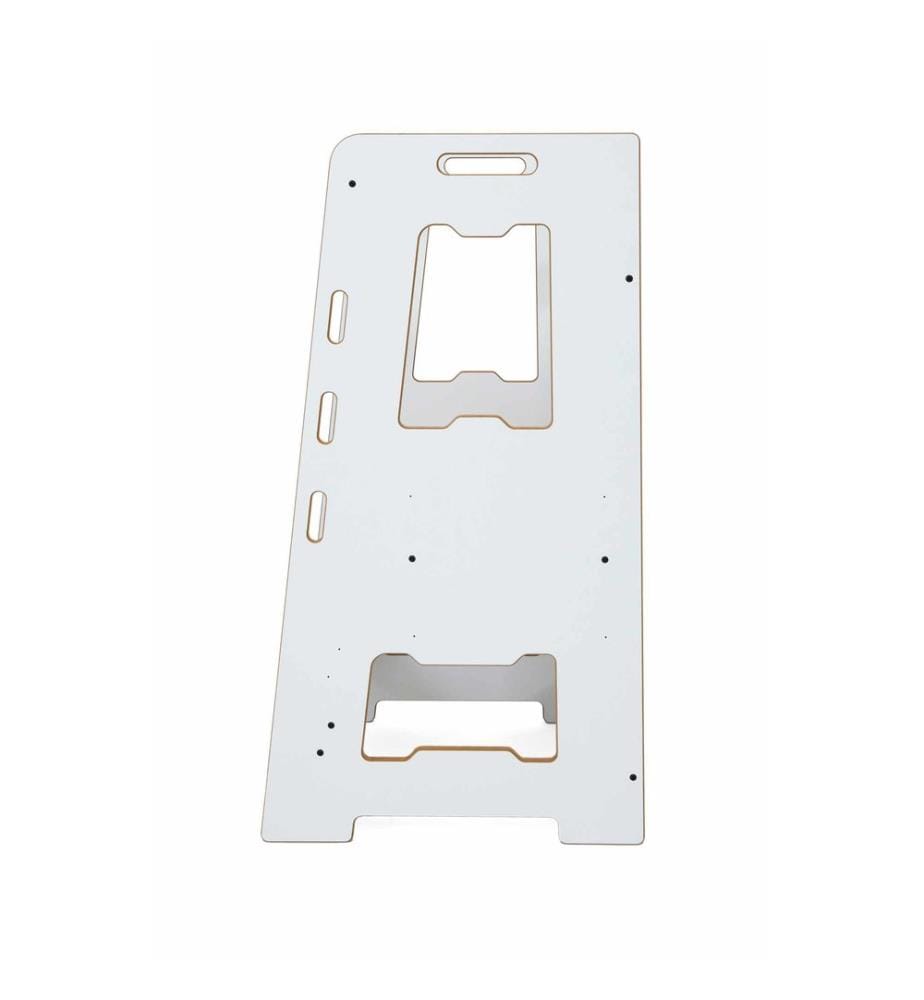 Bildungsturm, 100 % MDF, Weiss, Natur