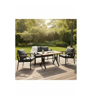 Gartenlounge-Set, 100 % Metall, Dunkelblau