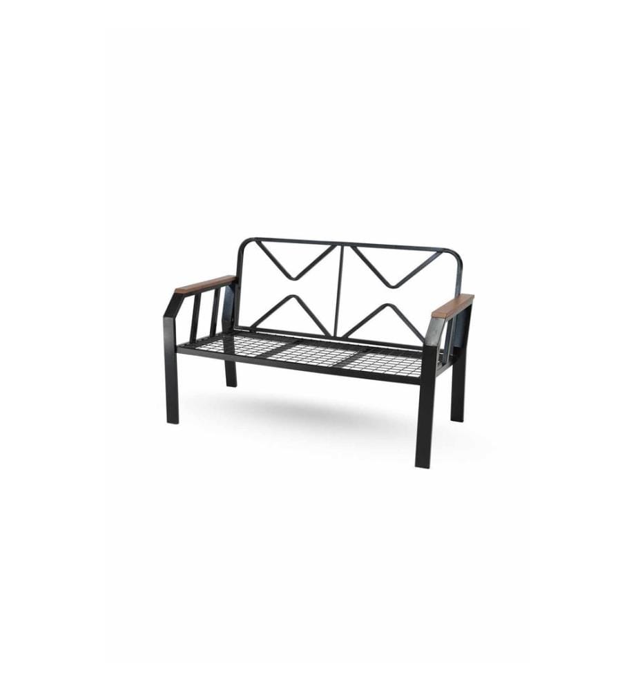 Gartenlounge-Set, 100 % Metall, Grün, Schwarz