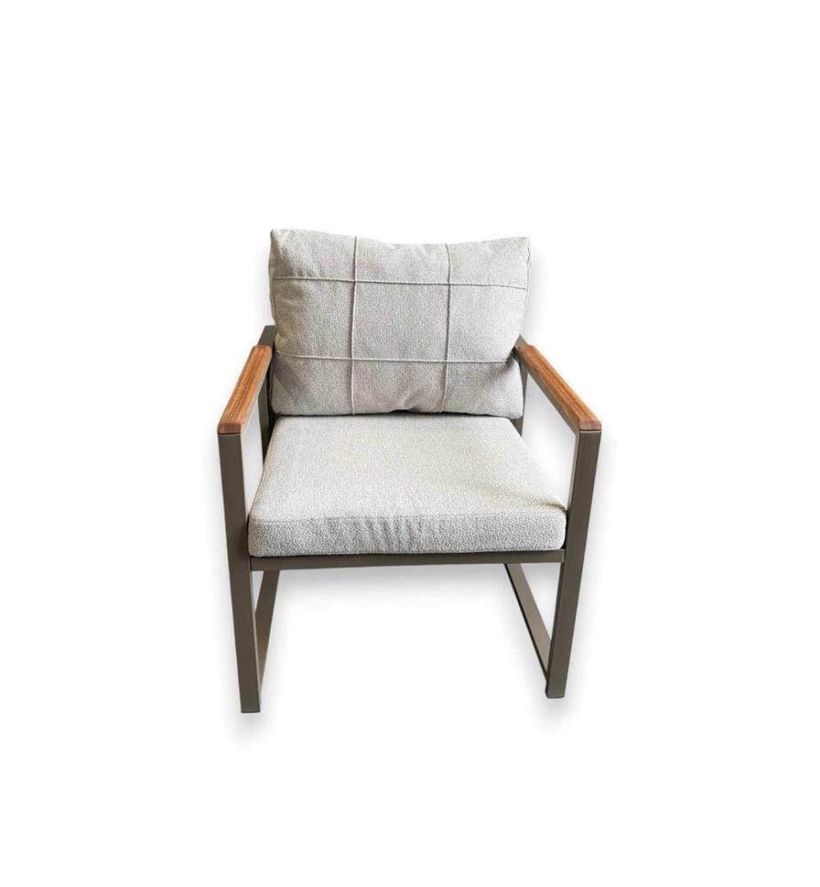 Gartenlounge-Set, 100 % Metall, Beige