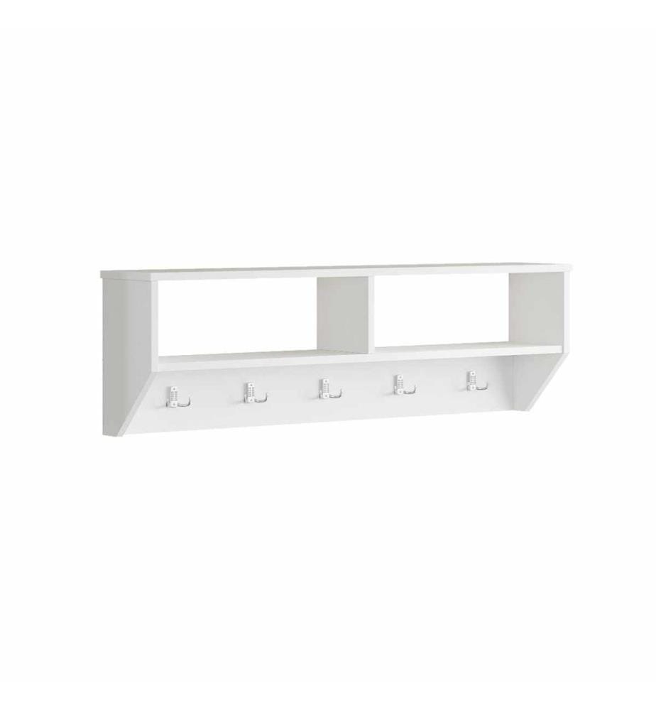 Coat Hanger, 100% MELAMINE COATED PARTICLE BOARD, White