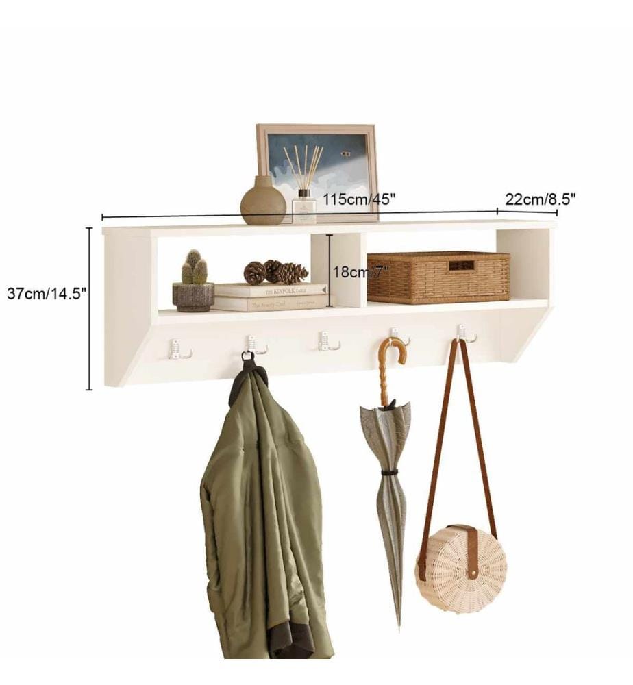 Coat Hanger, 100% MELAMINE COATED PARTICLE BOARD, White