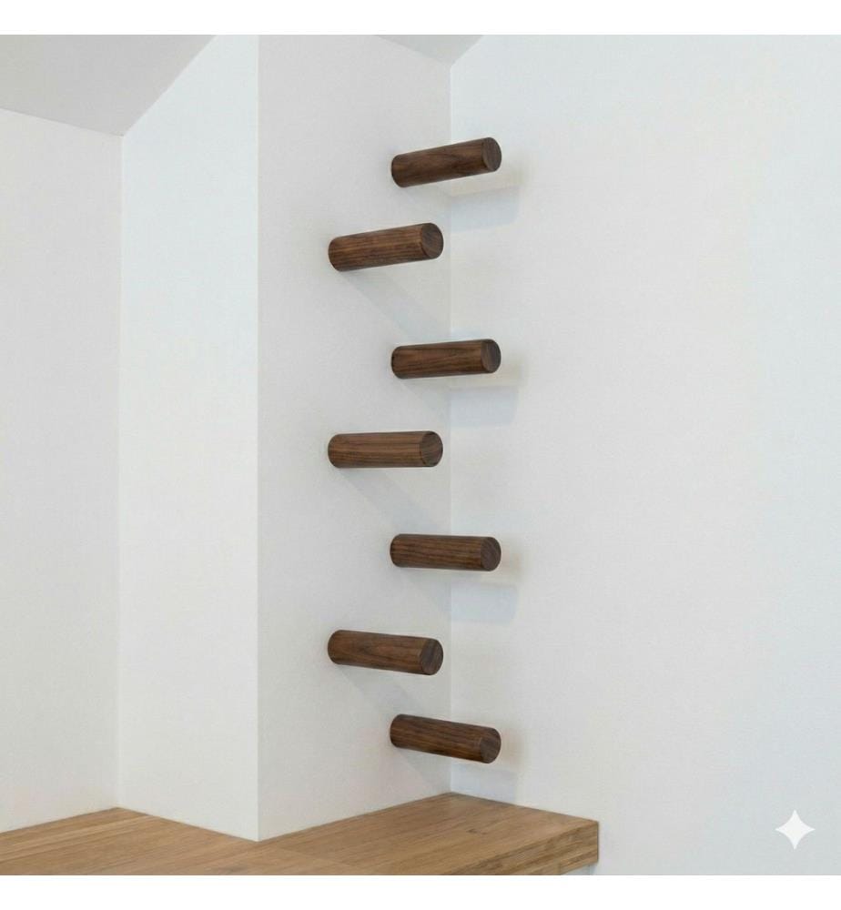 Toilettenpapierhalter, 100 % Massivholz, Holz
