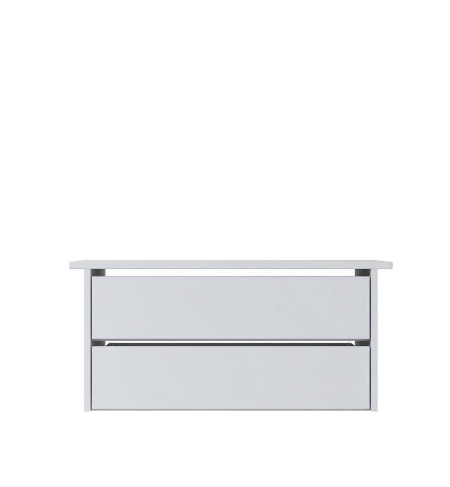 Schublade, 100 % melaminbeschichtete E1-Qualitätsspanplatte, weiss