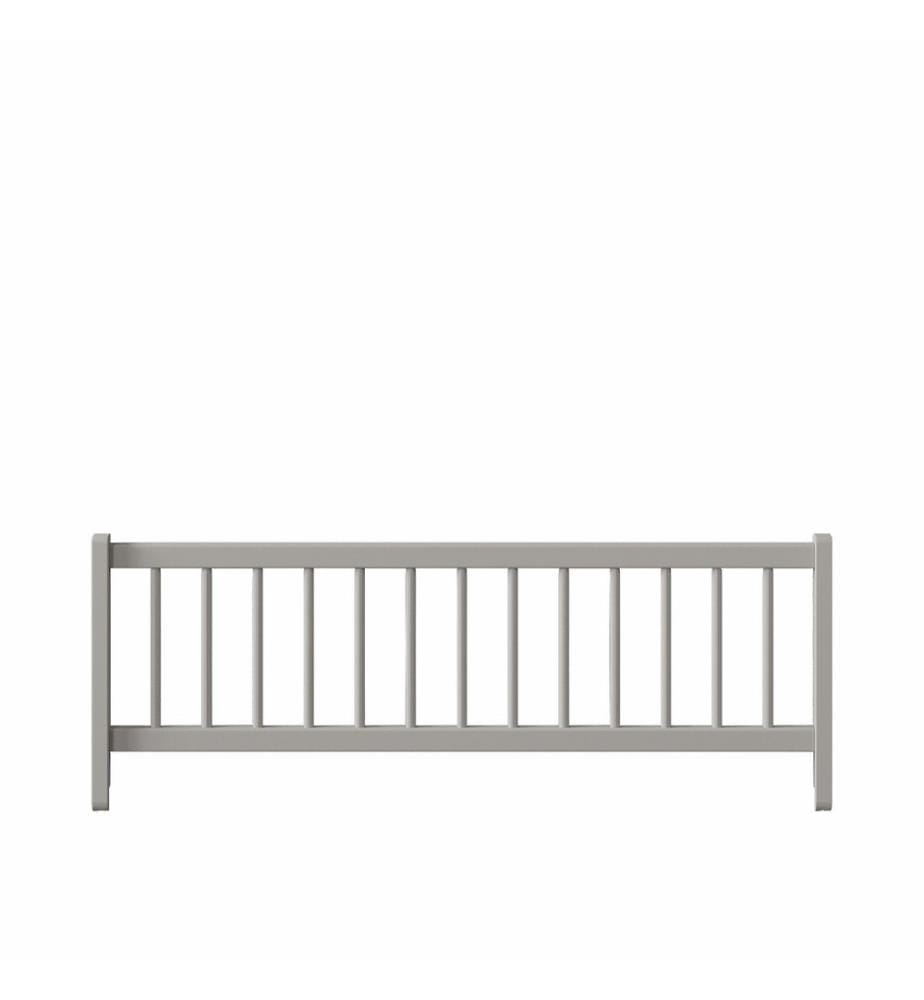 Bettschutzgitter, 100 % MDF, Grau, Eiche