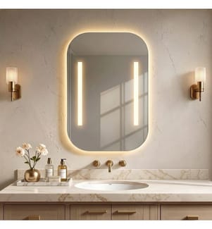 Dekorativer Spiegel, 100 % MDF-Platte, transparent
