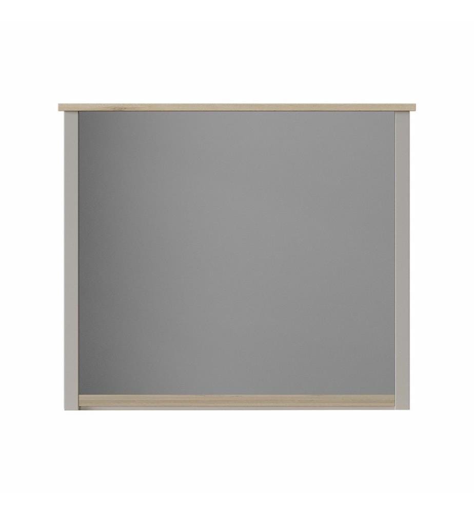 Miroir décoratif en aggloméré, 100 % aggloméré recouvert de mélamine, gris, chêne