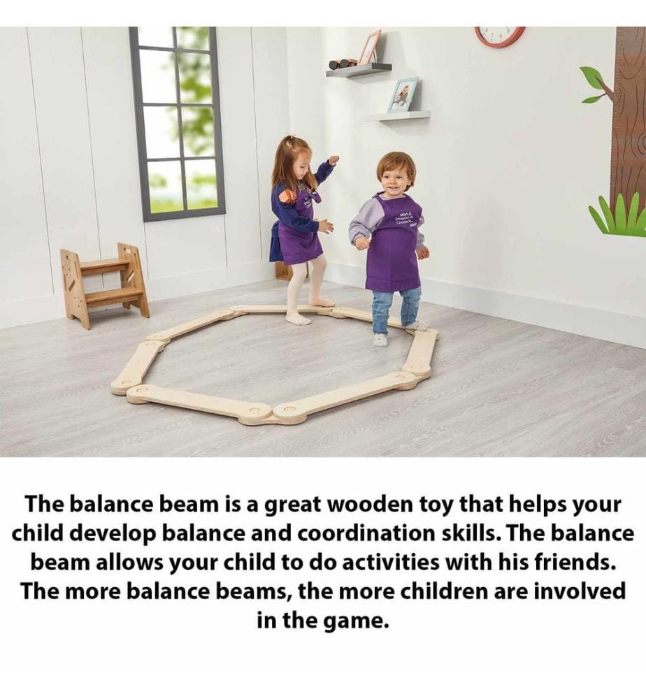 Balancierbalken, 100 % MDF, Natur