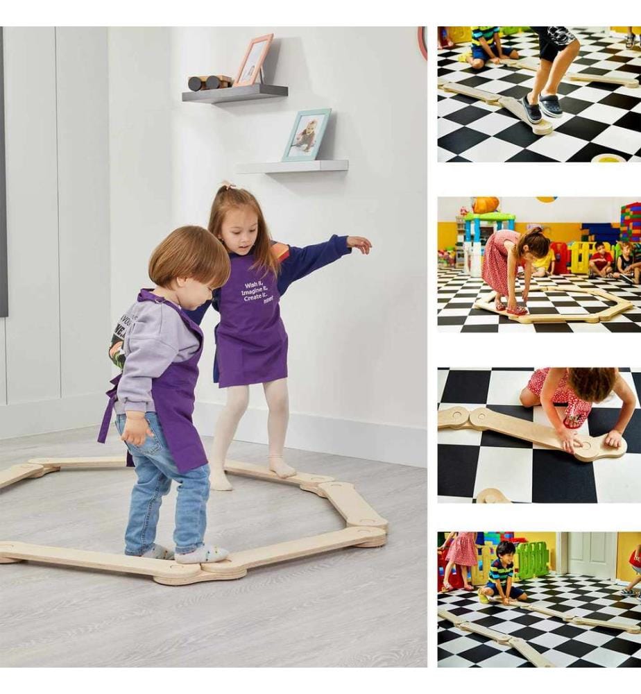 Balancierbalken, 100 % MDF, Natur