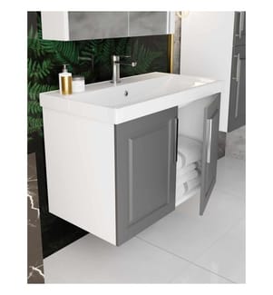 Becken, 100 % Keramik, Weiss