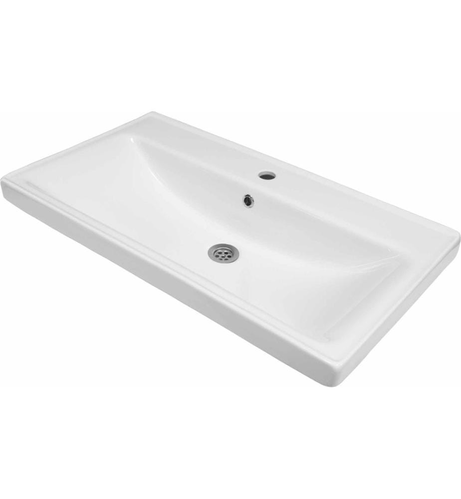 Becken, 100 % Keramik, Weiss