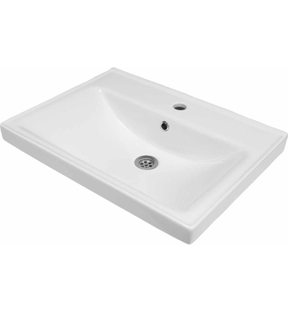Becken, 100 % Keramik, Weiss