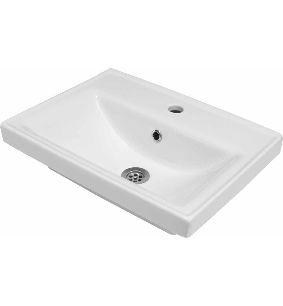Becken, 100 % Keramik, Weiss