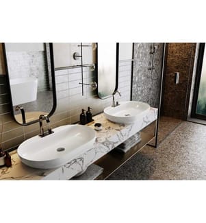 Becken, 100 % Keramik, Weiss