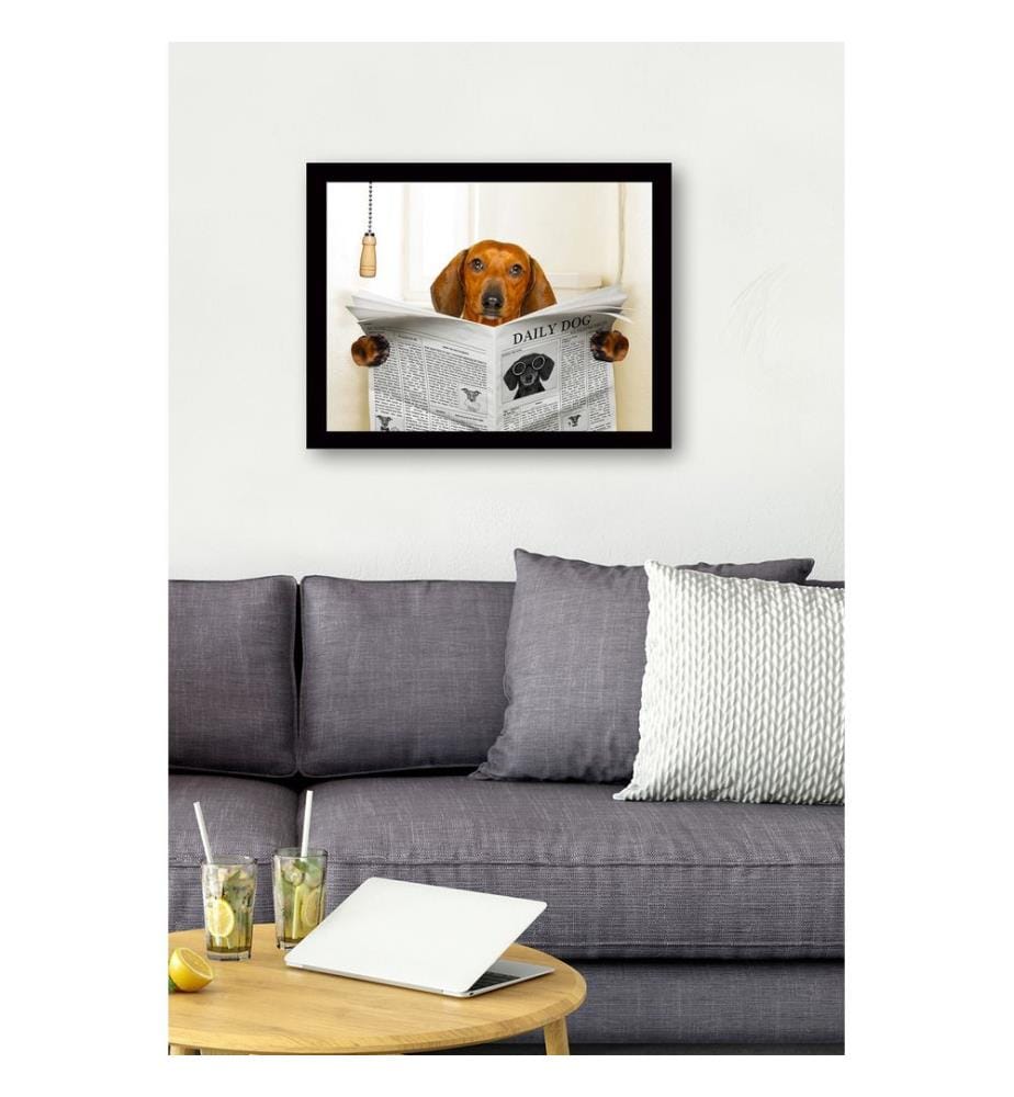 Dekoratives gerahmtes MDF-Bild, mehrfarbig, Bild: 100 % MDF, Rahmen: 100 % HOLZ