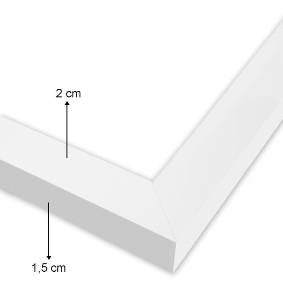 Dekoratives gerahmtes MDF-Bild, mehrfarbig, Bild: 100 % MDF, Rahmen: 100 % HOLZ