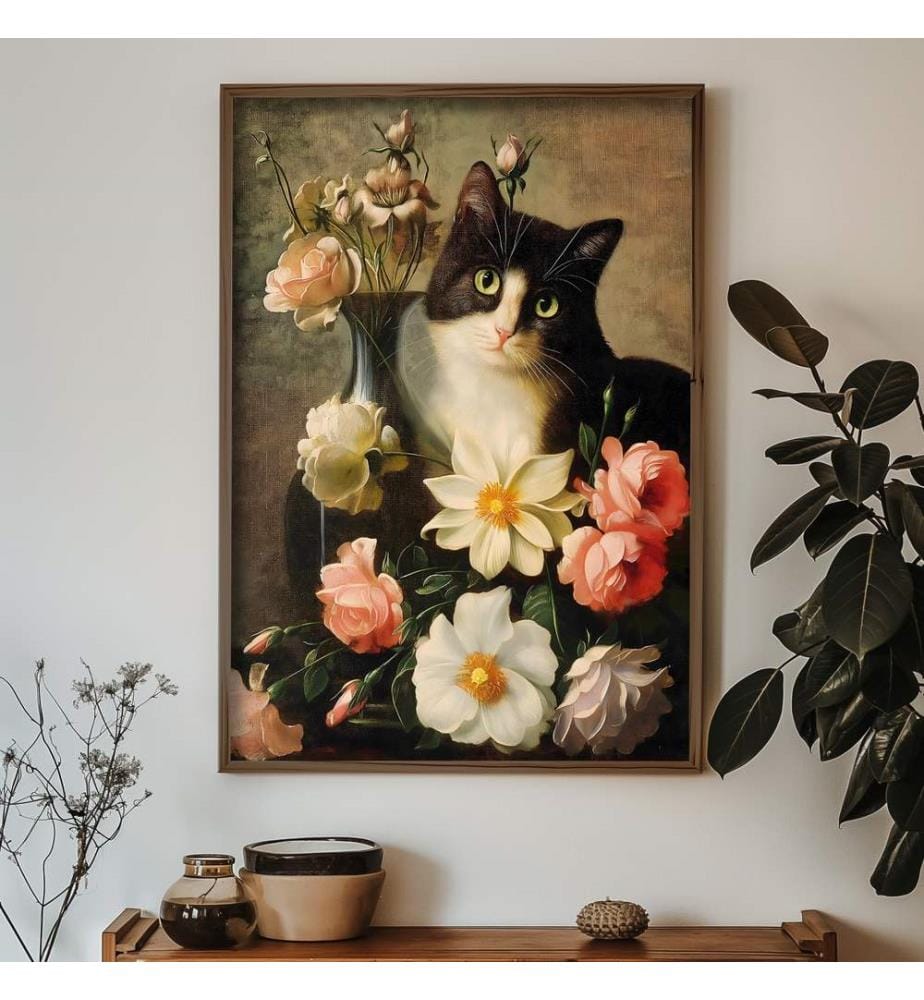 Dekoratives gerahmtes MDF-Gemälde, mehrfarbig, 100 % MDF, Rahmen: 100 % Kiefernholz