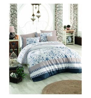 Bleu, Couette, Coton Ranforce