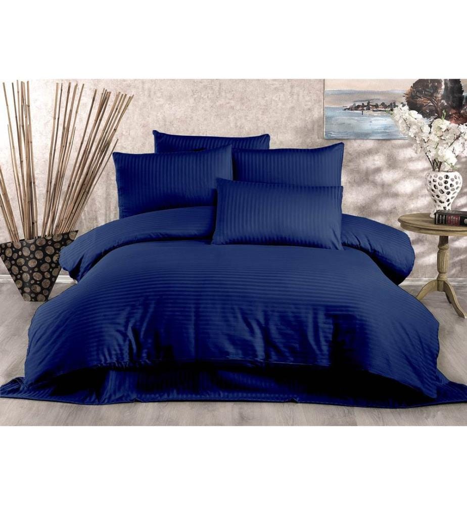 Blu Scuro, Piumone, Raso Di Cotone