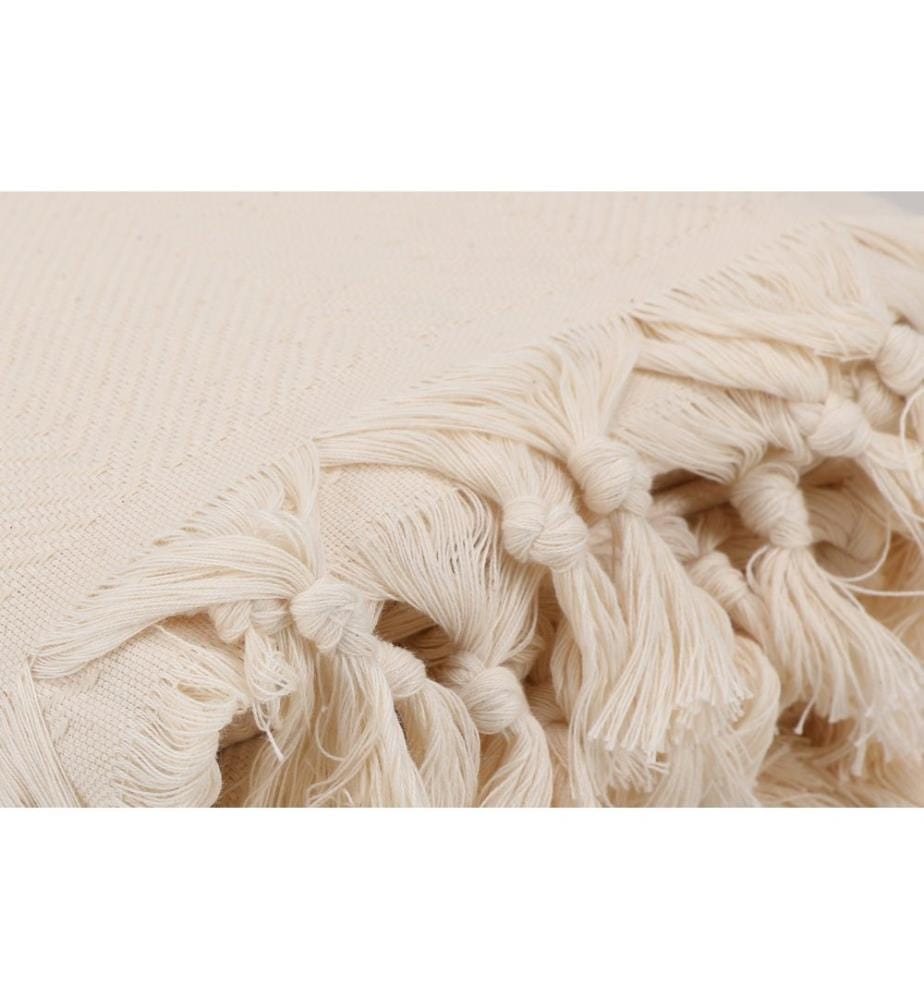 Couverture De Canapé, Naturel, Coton