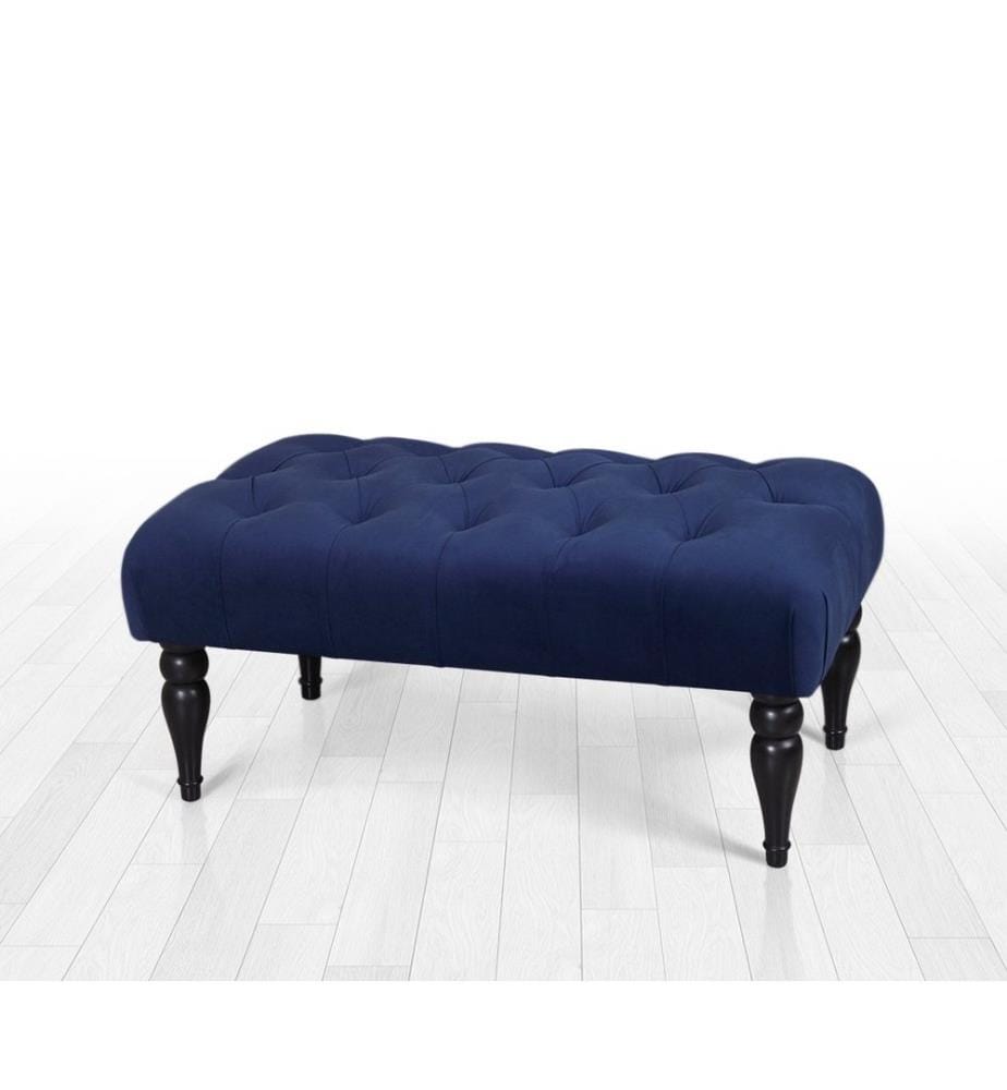 Banc, bleu marine, 50% coton / 50% velours