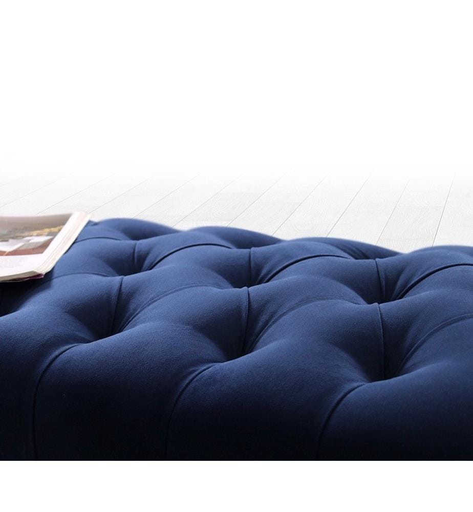 Banc, bleu marine, 50% coton / 50% velours
