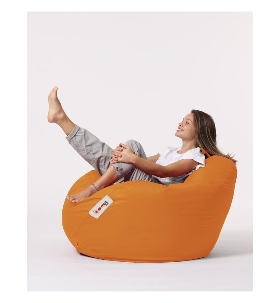 Orange, Klassische Sitzsäcke, Ige Styropor Mit Hoher Dichte Recycelt
