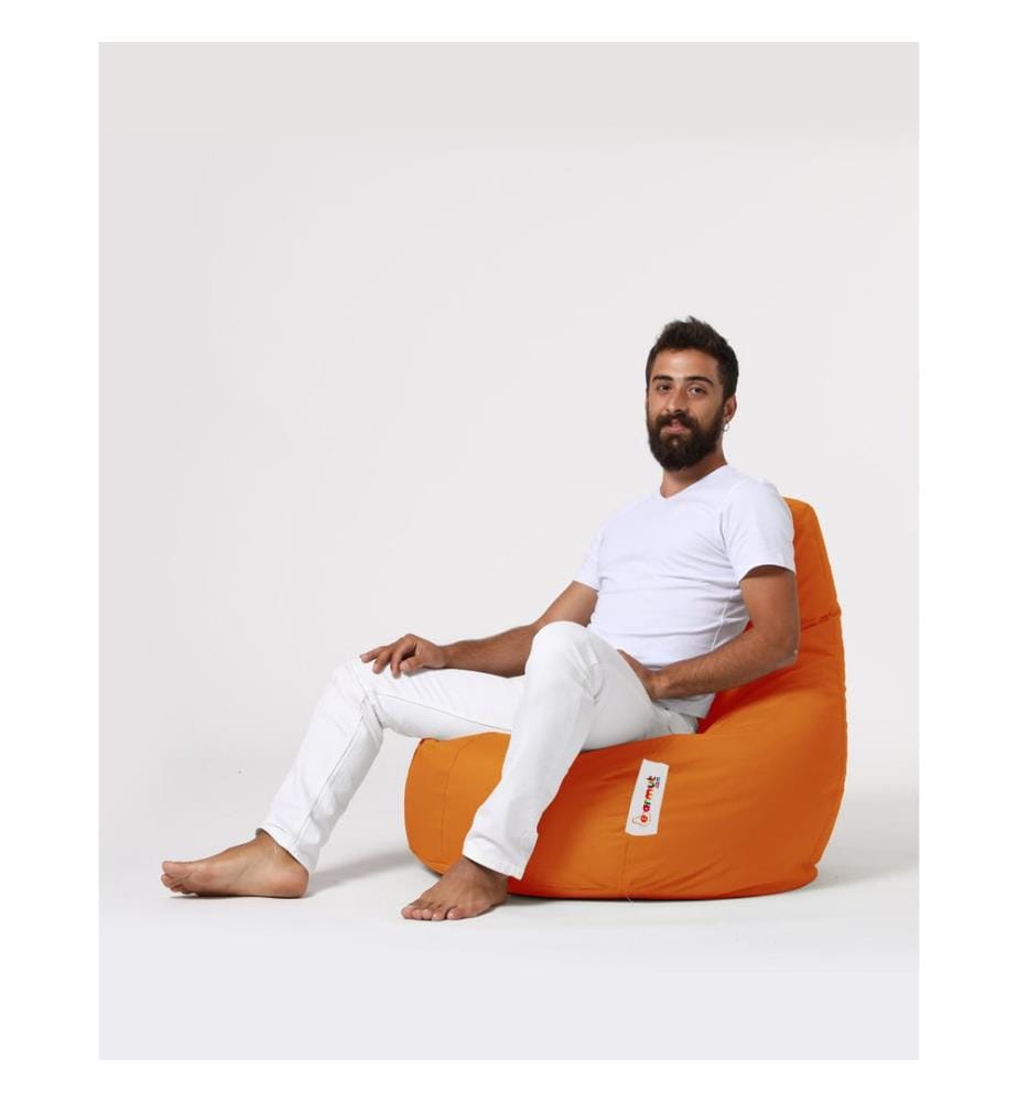 Orange, Klassische Sitzsäcke, Ige Styropor Mit Hoher Dichte Recycelt
