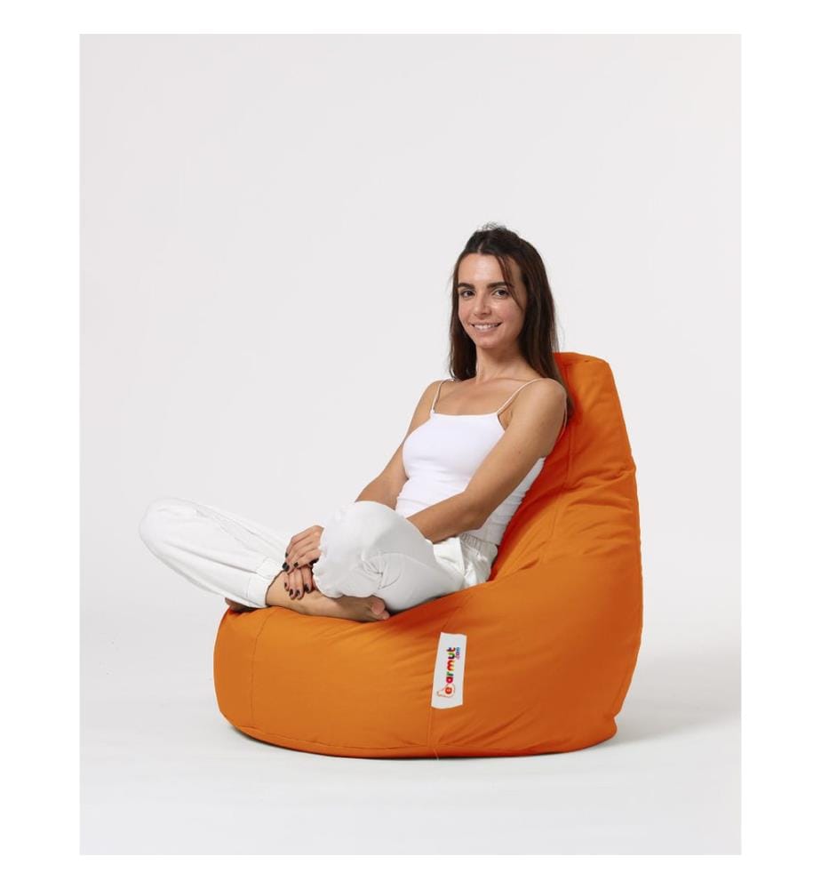 Orange, Klassische Sitzsäcke, Ige Styropor Mit Hoher Dichte Recycelt