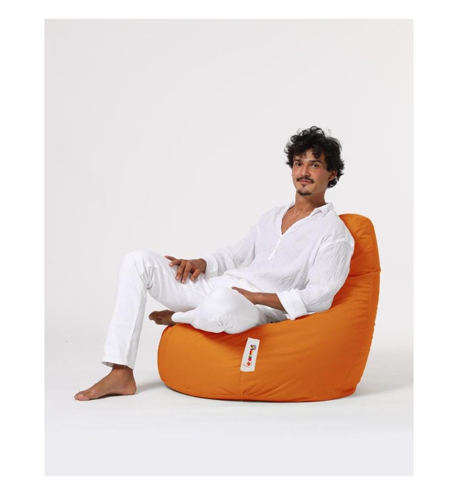 Orange, Klassische Sitzsäcke, Ige Styropor Mit Hoher Dichte Recycelt