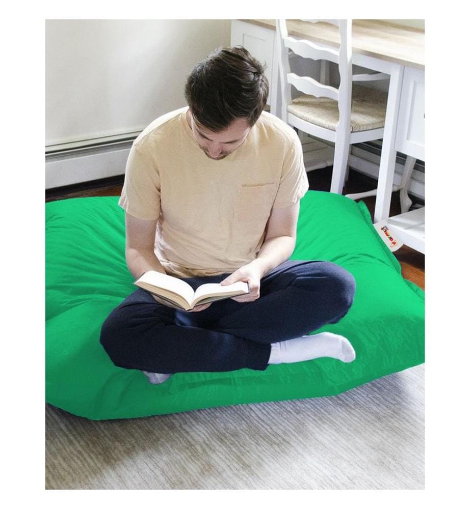 Garden Bean Bag, Green, High Density Recycled Styrofoam, Polyester Fabric