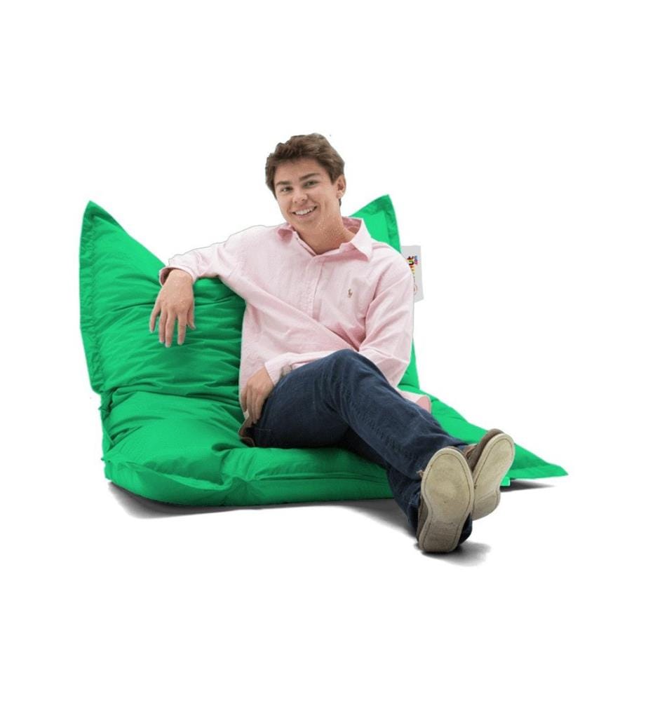 Garden Bean Bag, Green, High Density Recycled Styrofoam, Polyester Fabric