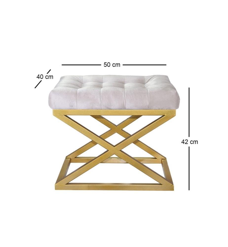 Sessel, Gold, Weiss, Gestell: 100% Metall, Stoff: 100% Polyester Babyface