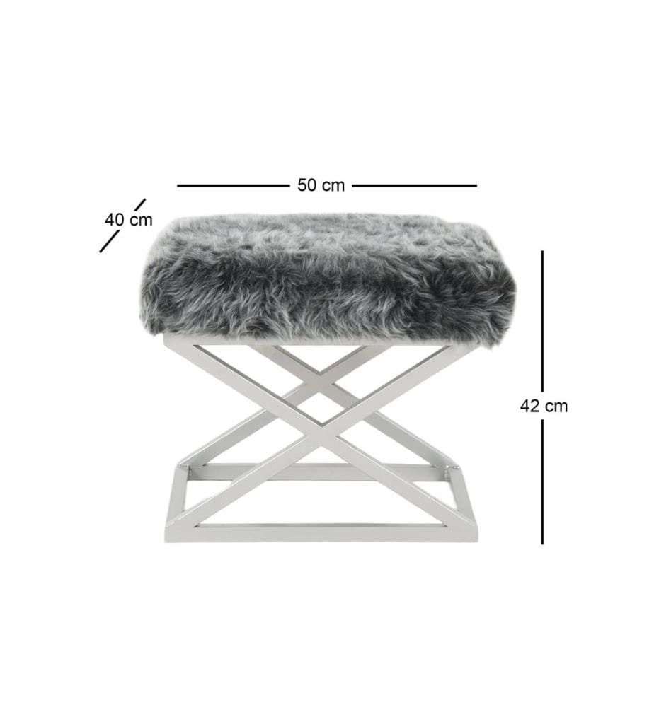 Sessel, Silber, Grau, Gestell: 100% Metall, Stoff: 100% Polyester Babyface