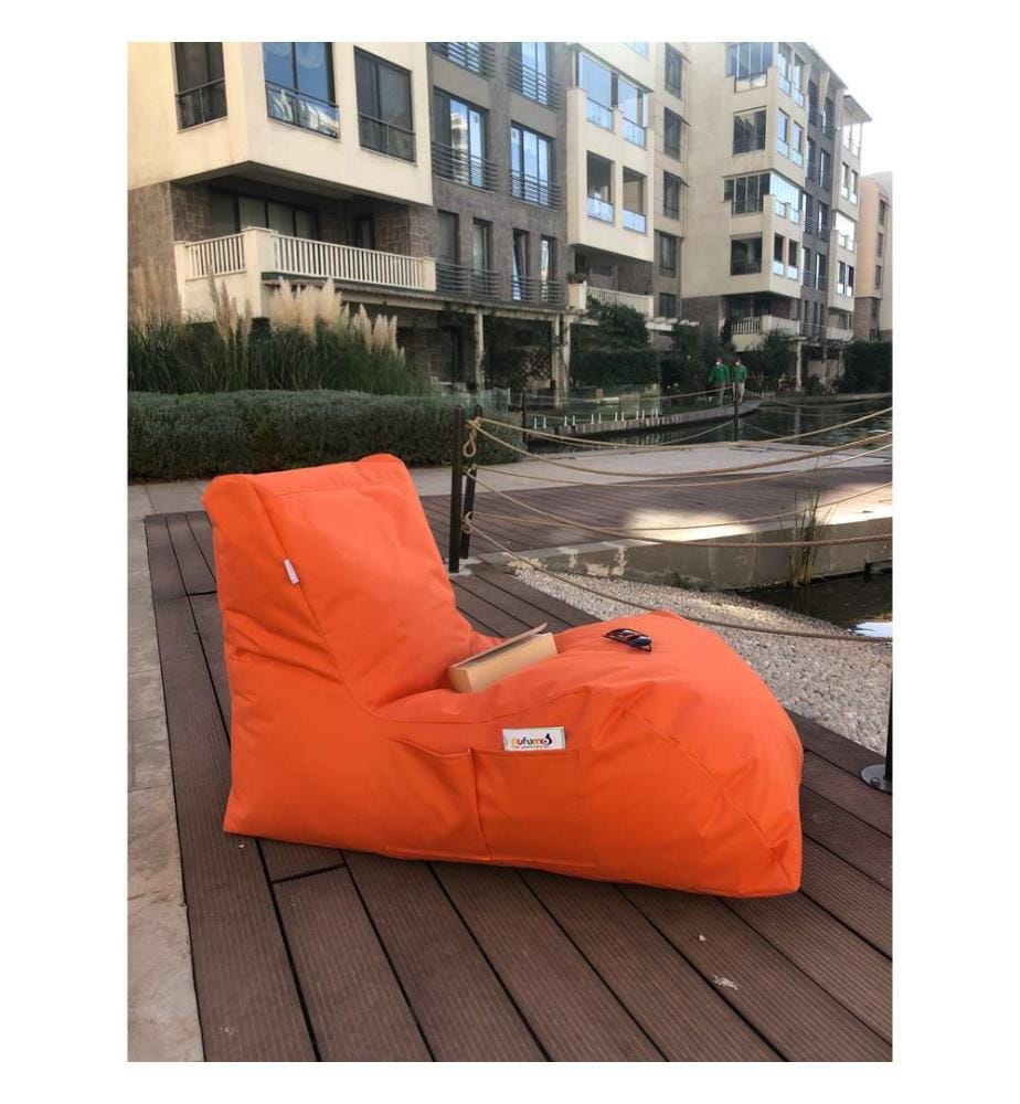 Sitzsack, Orange, 100% Polyester, Gewebe: 100% Impertex