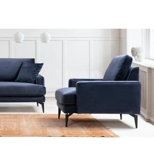Navy, Blue, Bistro Sedia, Frame: Wood , Chipboard Di Faggio