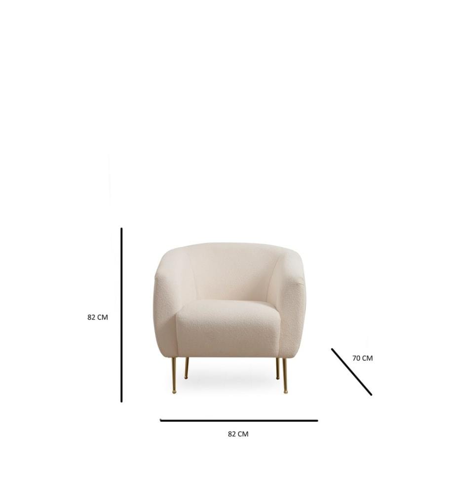 Ohrensessel, Creme, Gestell: Buchenholz / Chipboard, Stoff: 100% Polyester
