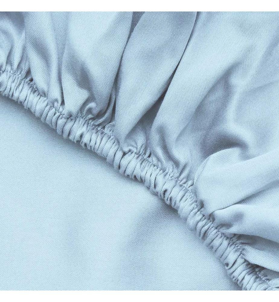 Ranforce Single Large Fitted Sheet , Hellblau, 100% Baumwolle