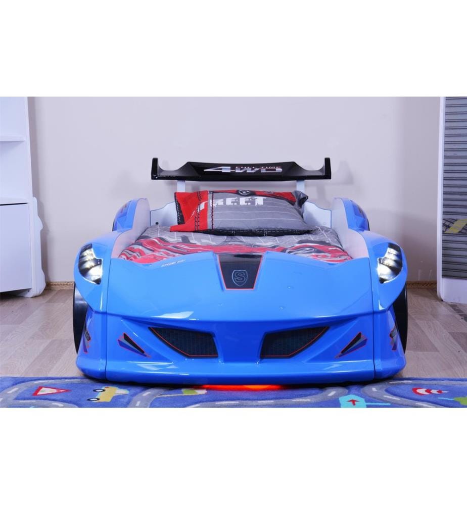 Car Bed, Multicolor, Melamine Coated Particle Board Body, ABS Outer Side