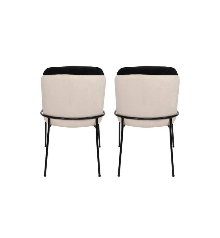 Noir, Crème, Chaise De Bureau, 86X54X55 cm,