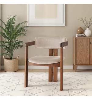Sedia, Noce, Beige, Struttura: Legno