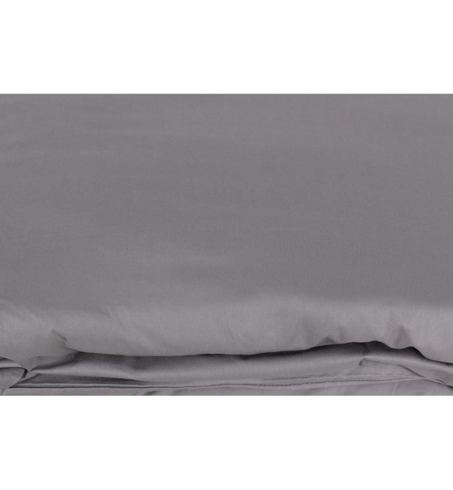 Ranforce, ensemble linge de lit simple, gris, noir, 100 % coton