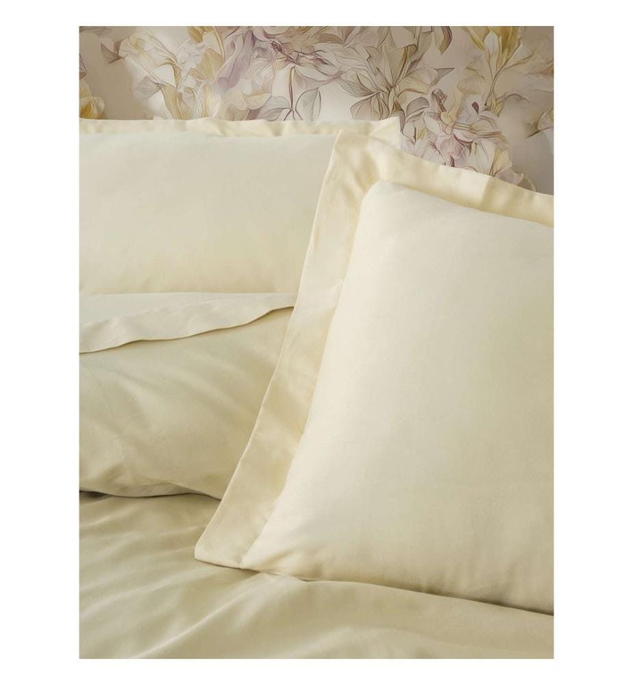 Parure de lit en satin (kingsize), beige, 100 % satin de coton