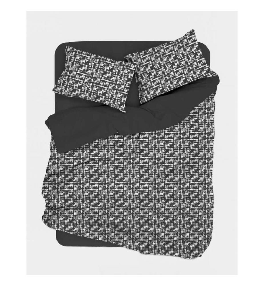 Set copripiumino matrimoniale Ranforce, antracite, 100% cotone RANFORCE