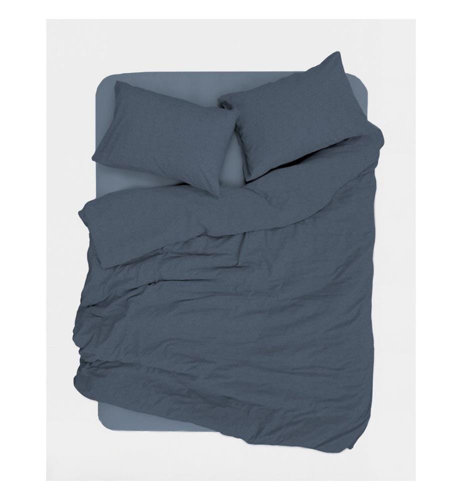 Set copripiumino super king Ranforce, blu scuro, 100% cotone RANFORCE