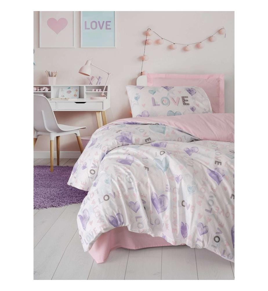 Ranforce Super King, ensemble linge de lit, rose, 100% COTON RANFORCE