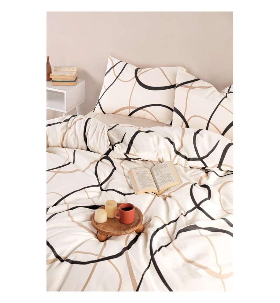Ensemble linge de lit (Super King), crème, 65 % coton / 35 % polyester