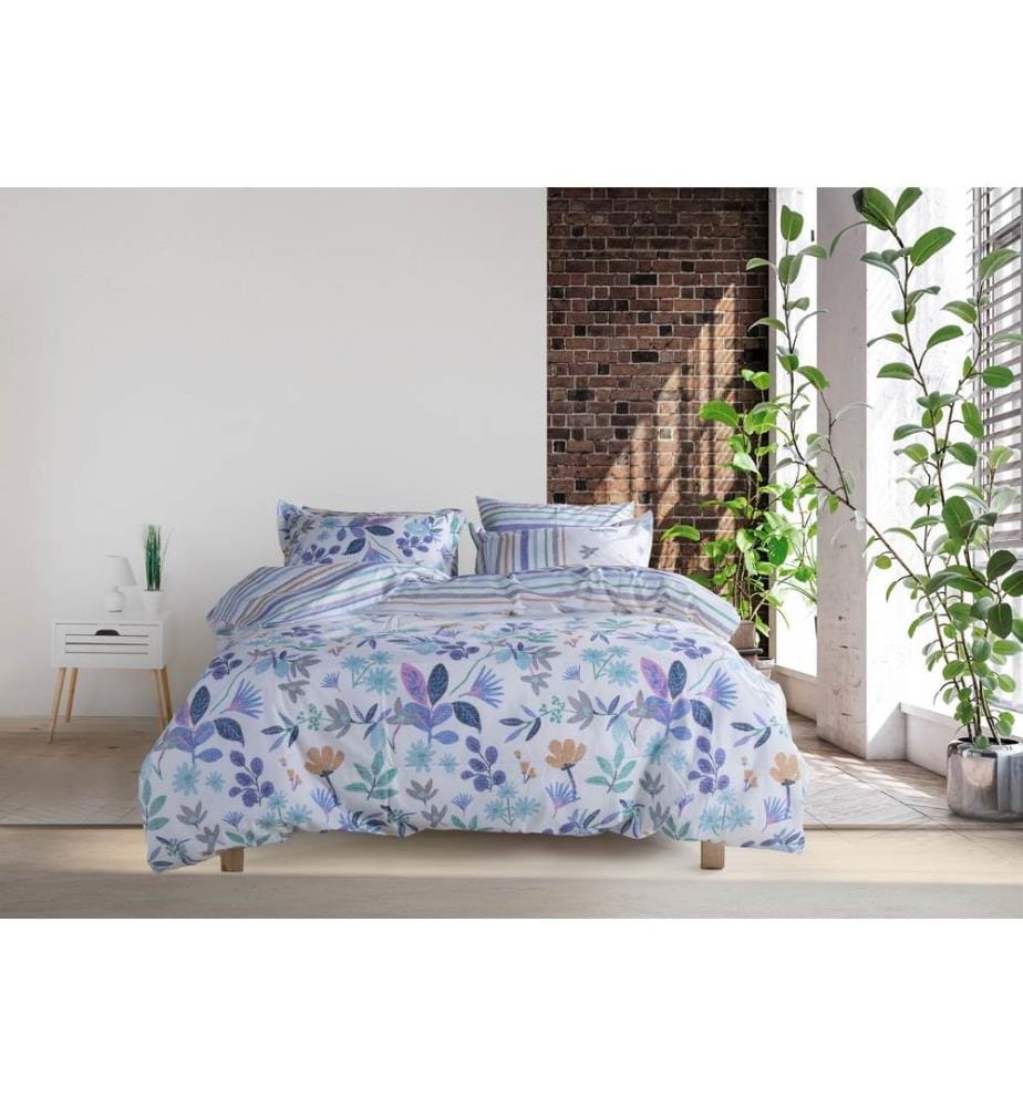 Set copripiumino singolo Ranforce, lilla, 100% cotone RANFORCE