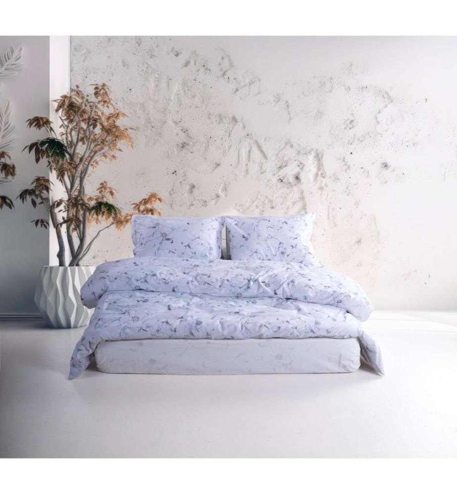 Set copripiumino matrimoniale Ranforce, blu, 100% cotone RANFORCE