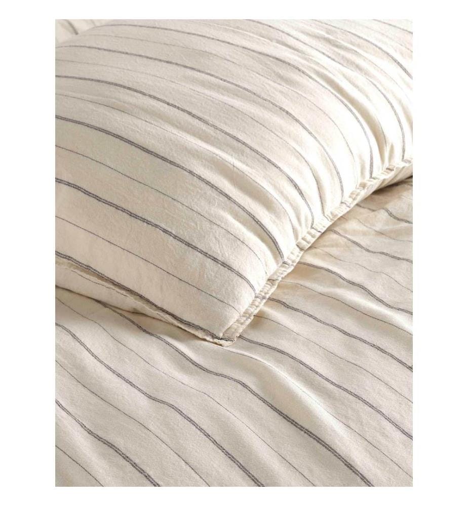 Set copripiumino Ranforce Super King, bianco, nero, 100% cotone Ranforce